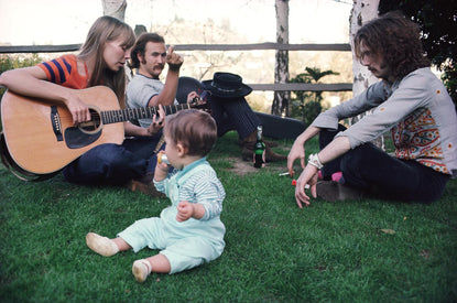 Joni Mitchell, David Crosby, and Eric Clapton, Laurel Canyon, 1968